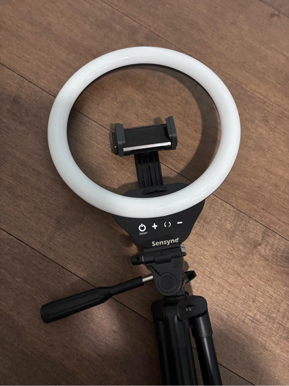 Black Ring Light with Tripod and Phone Mount